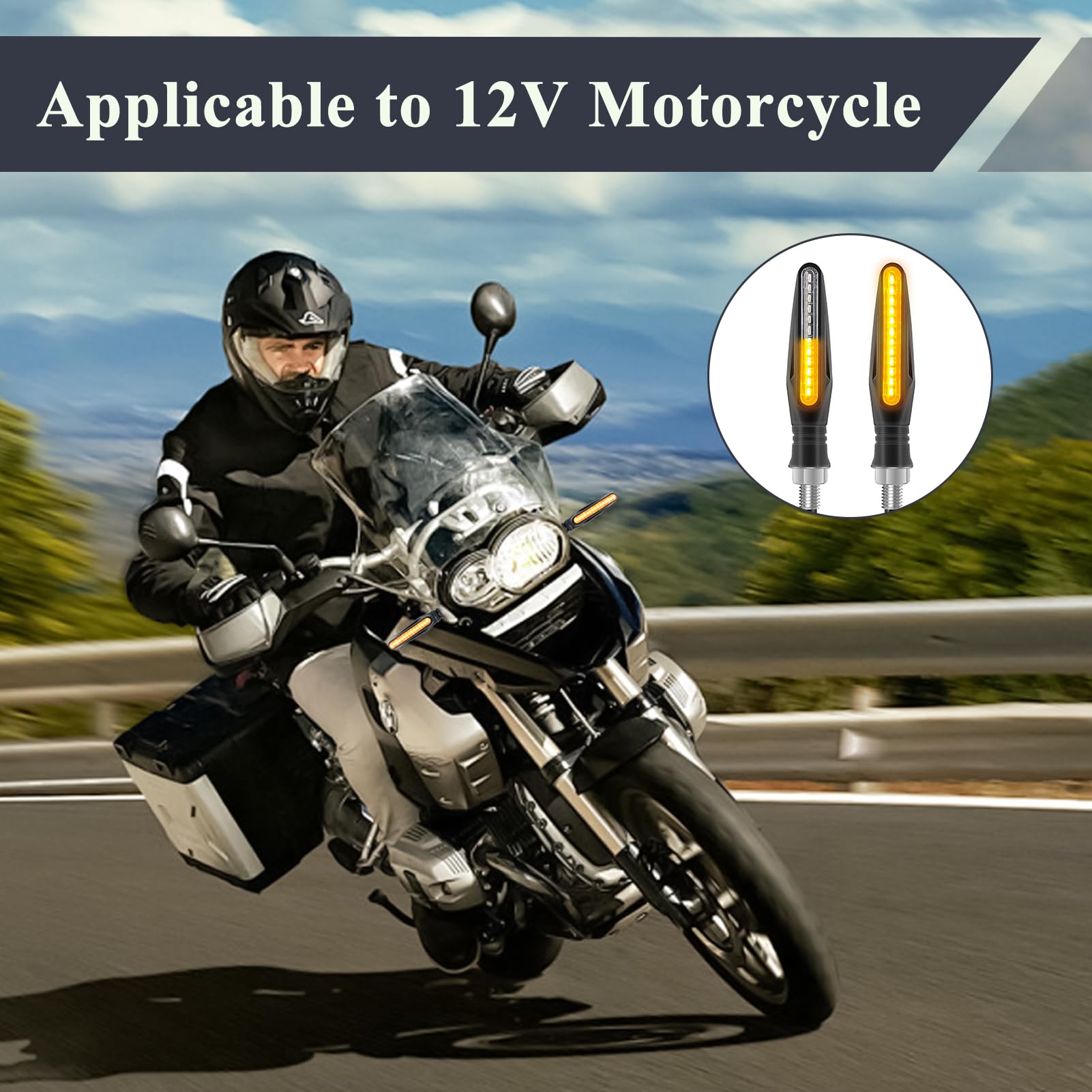 Asudaro Guarnizione Base Frecce Anteriori, 4 Pezzi Anteriore Moto Indicatore Di Direzione Adattatore Distanziatori Nero Compatibile Con Gsxr600 750