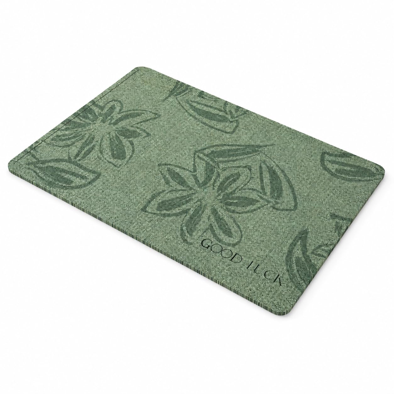 Tappeto Bagno Asciugatura Antiscivolo, 穆清, 60x90cm | Tessuto, design floreale, tessitura stereo, lavabile a mano, assorbimento acustico, per il bagno, per pavimento