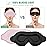 BeeVines 2 Pack 3D Contoured Sleep Mask Sleeping Eye Masks for Lash Extensions, Night Molded Mask with Adjustable Strap, 100% Block Light Eye Shade Cover for Traveling Yoga Nap