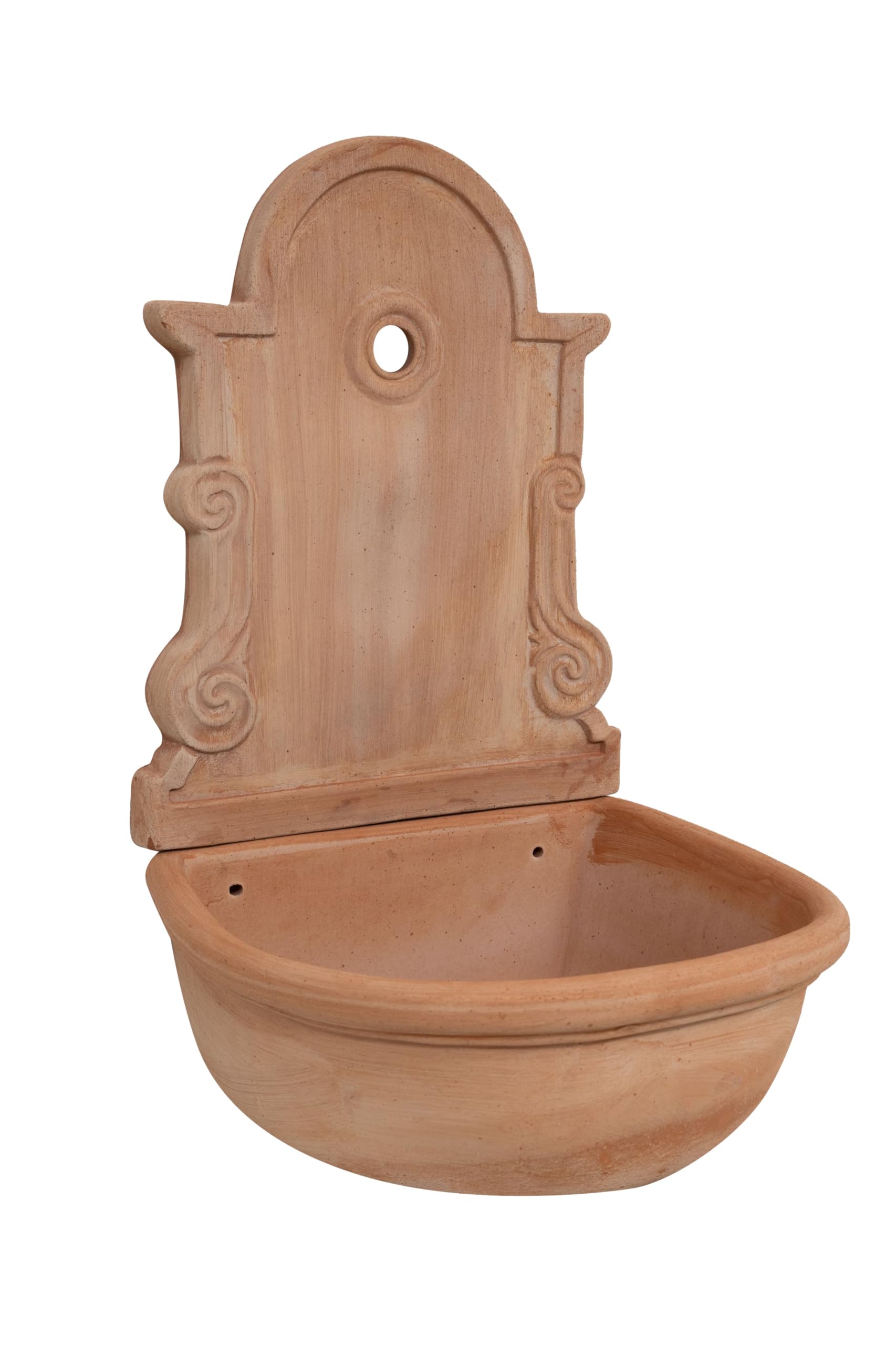 Biscottini Gartenbrunnen aus Terrakotta, Gartenmöbel, L 44 x T 38 x H 65