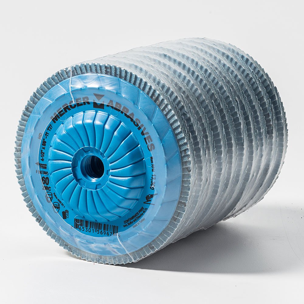 Mercer Industries 262T036 ad alta densità tipo 27, 4 – 1/5,1 cm "x 5/20,3 cm -11 grana 36 zirconia flap Disc Trimmable (confezione da 10), 262T060