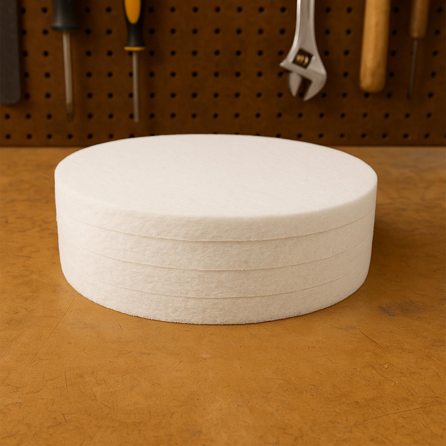 5 pezzi Super Pad, 406 pollici (406 mm) Floor Pads, 25 mm di spessore, bianco morbido – per aspiratore ad agrofix, macchina per la pulizia dei pavimenti