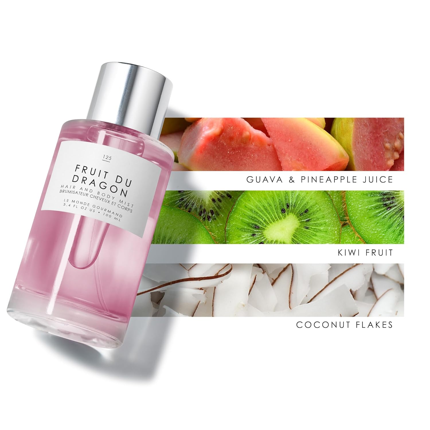 Le Monde Gourmand Fruit du Dragon Hair & Body Mist - 3.4oz (100ml) - Fruity, Coconut Fragrance Notes - Image 3