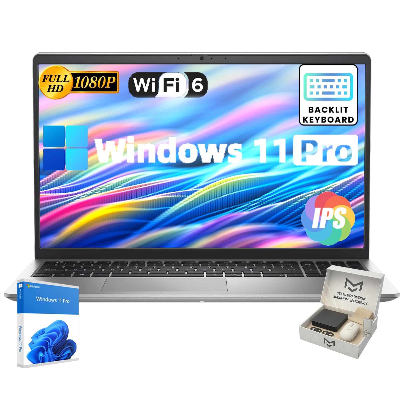 Amazon.com: Dell 15 Business & Student Laptop, 15.6