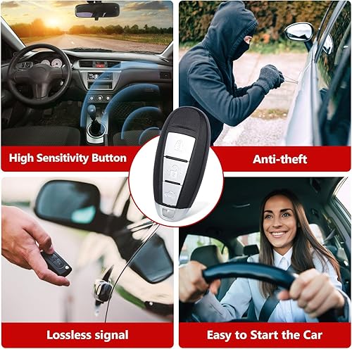 Miniatura 6 de FCC ID: TS008 Reemplazo remoto del llavero para Suzuki Kizashi Swift 2010 2011 2012 2013 2014 2015 2016 llave de coche de control remoto de entrada