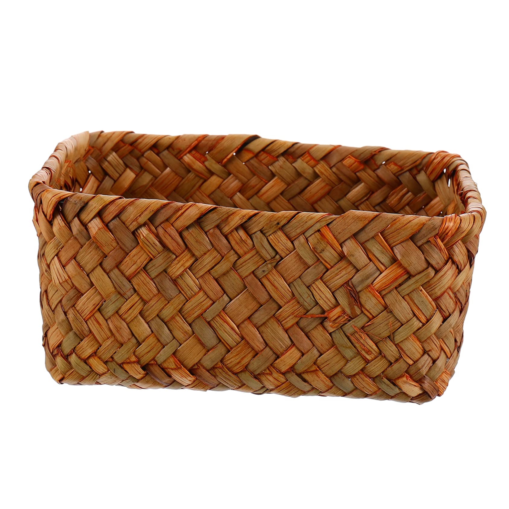 Happyyami Natural Seaweed Basket Tall Woven Storage Basket for Kitchen Fruit Office