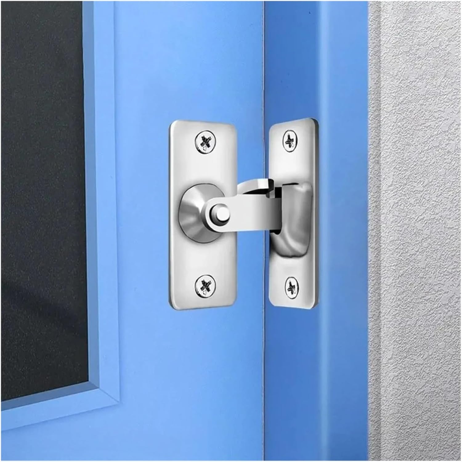 Door Lock Guard Latch Bolt 90 Degree Steel Toggle Sliding Barn Wine Cabinet Closet Right Angle