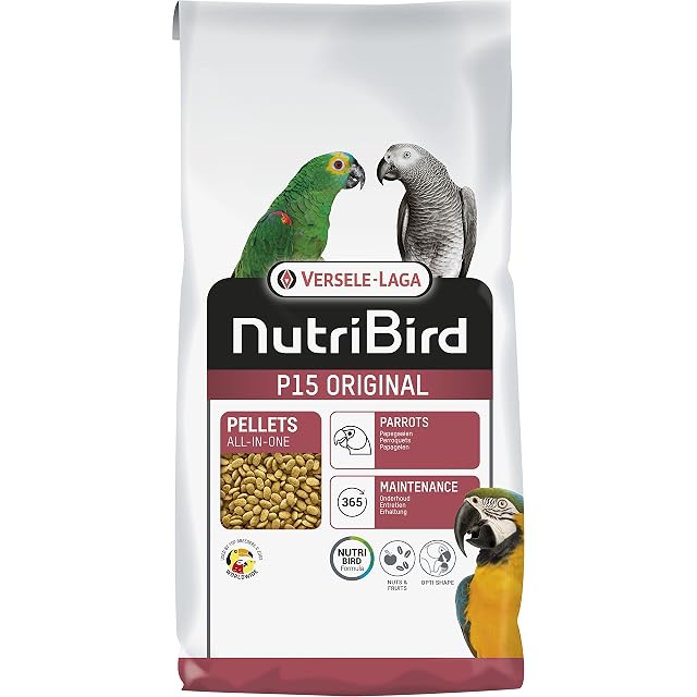 VERSELE-LAGA - NutriBird P15 Original - Granulado extrusionado - Alimento de Mantenimiento para Loros