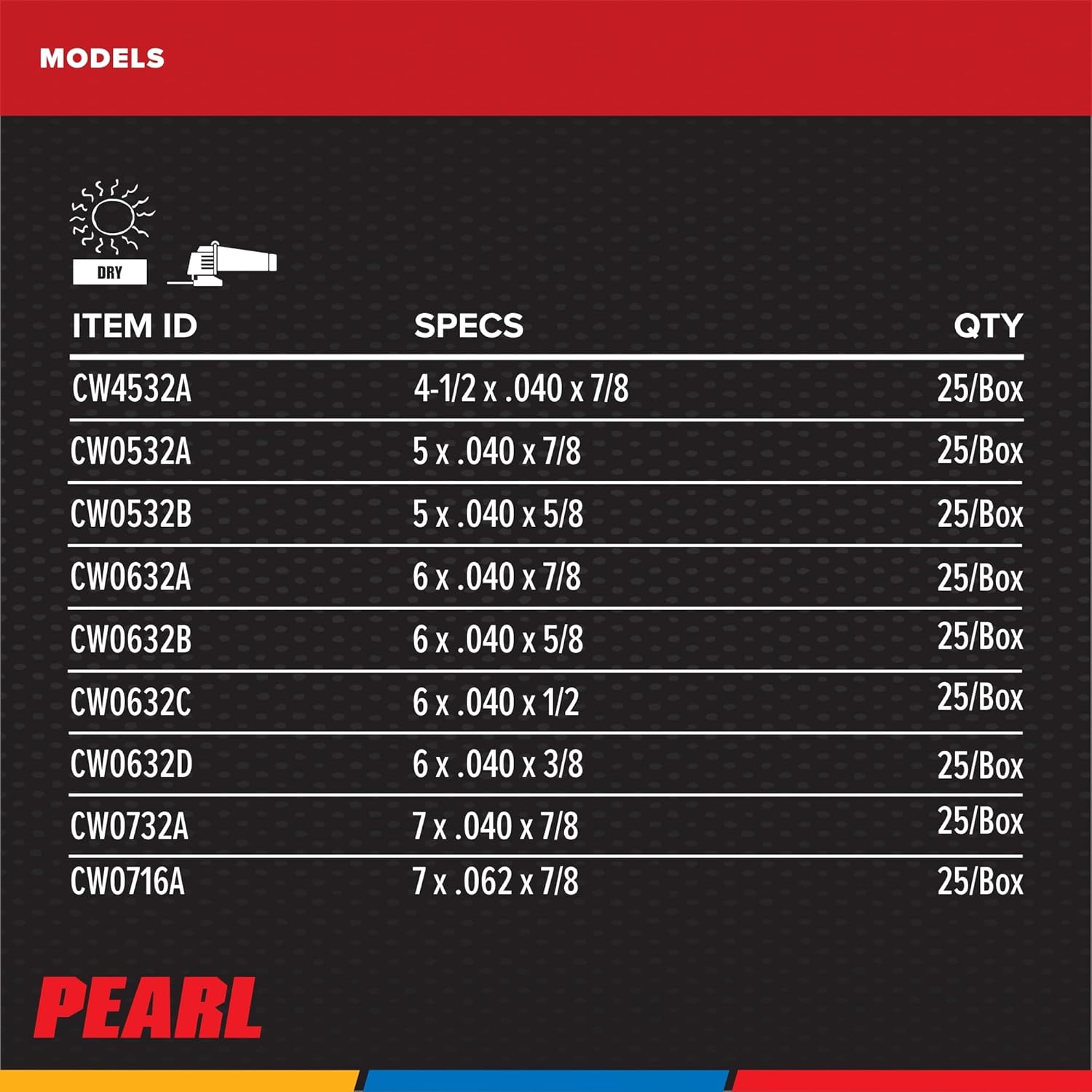 PEARL ABRASIVE CO. SlimCut AO 6 x .045 x 7/8 A46 T-27, Pack of 25