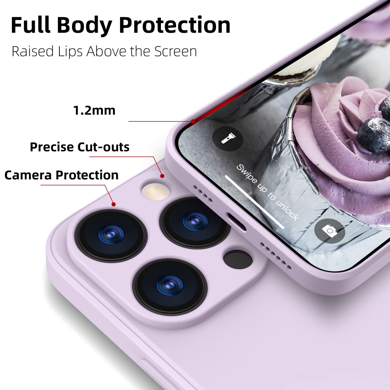 IPhone 14 Pro Max Hülle Aus Silikon – Ultra-dünn, Mit Mikrofaser-Innenfutter, Kobaltblau, Kratzfester Rundumschutz