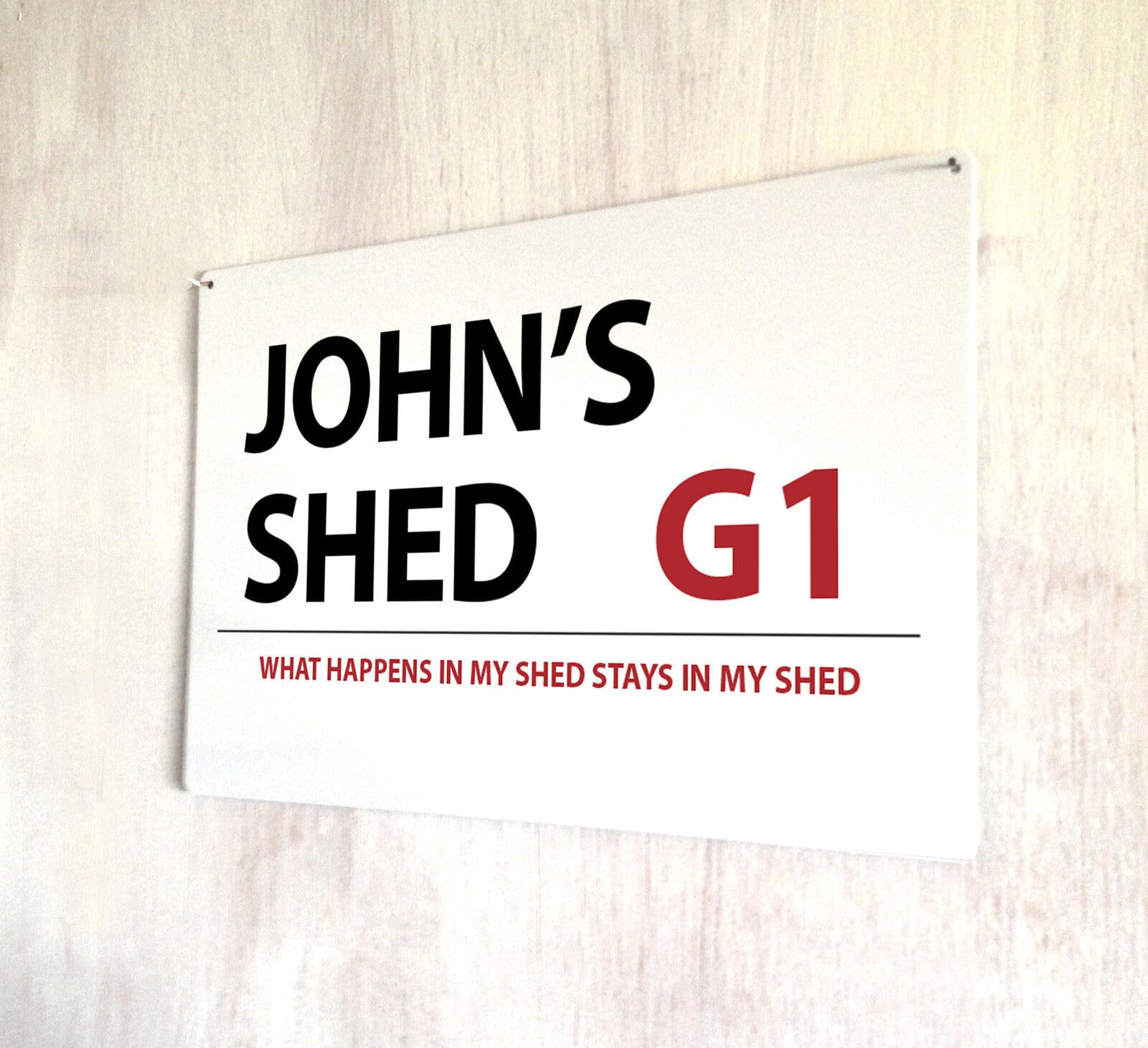 Yelacecca Tin Sign A30288 Personalised Shed London Style Street Sign Street Sign 8X12 Inches