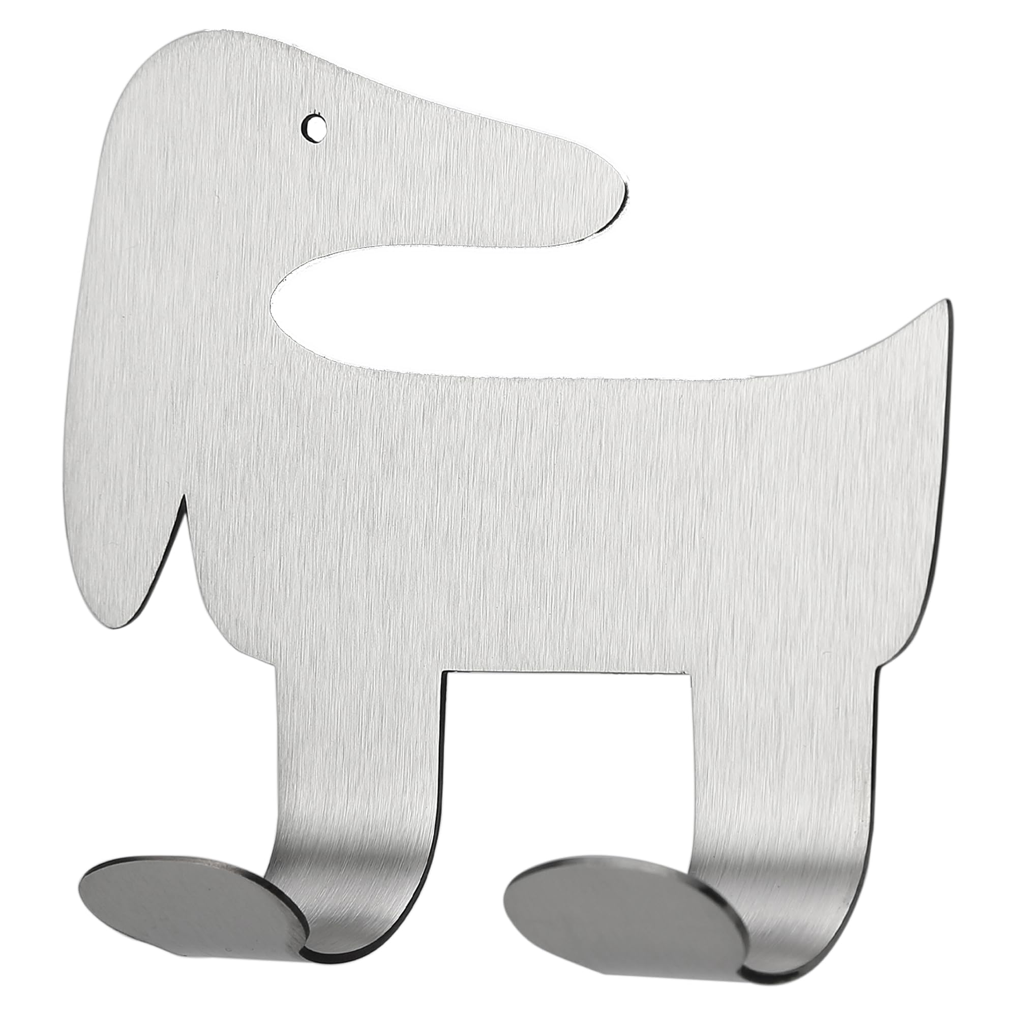 Razor Holder, Shaver Holder, Adhesive Razor Holder, Waterproof Shaver Hook for Shower, Dachshund Shaped Stainless Steel Wall Hook for Robe Plug Loofah Towel Bathrobe Coat for Bathroom Kitchen, CHB318