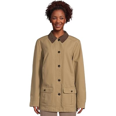 L.L.Bean Adirondack Barn Coat Flannel-Lined dark khaki