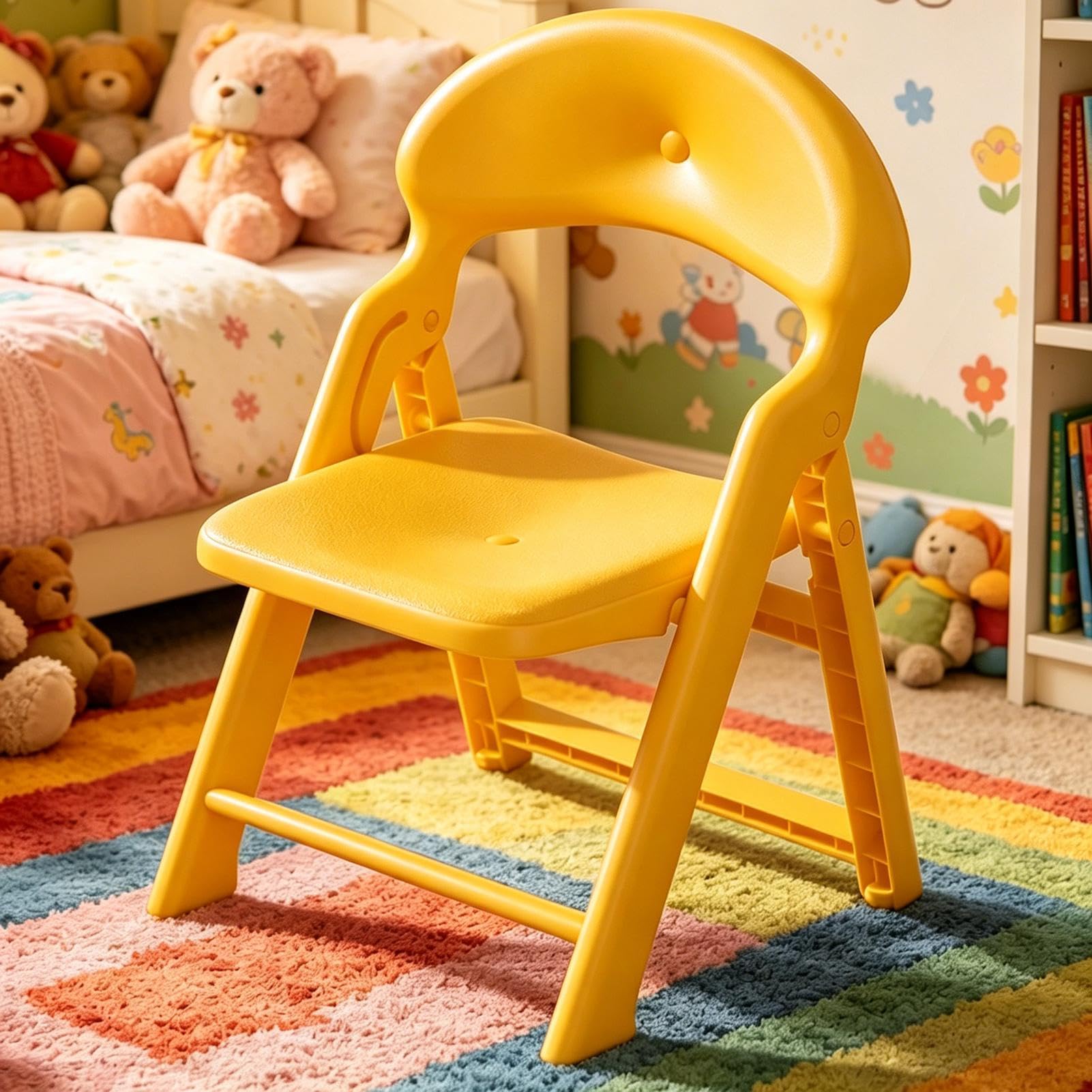 Składane krzesełko dziecięce Ergonomiczne Antypoślizgowe I