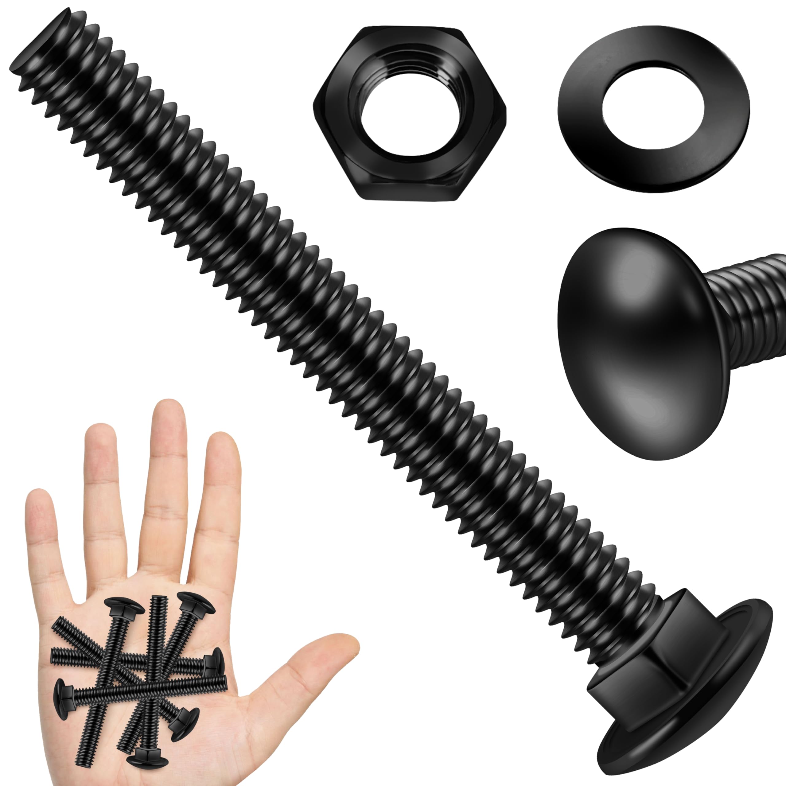 Stainless Steel Carriage Bolts - 20 Sets 1/4-20 -14
