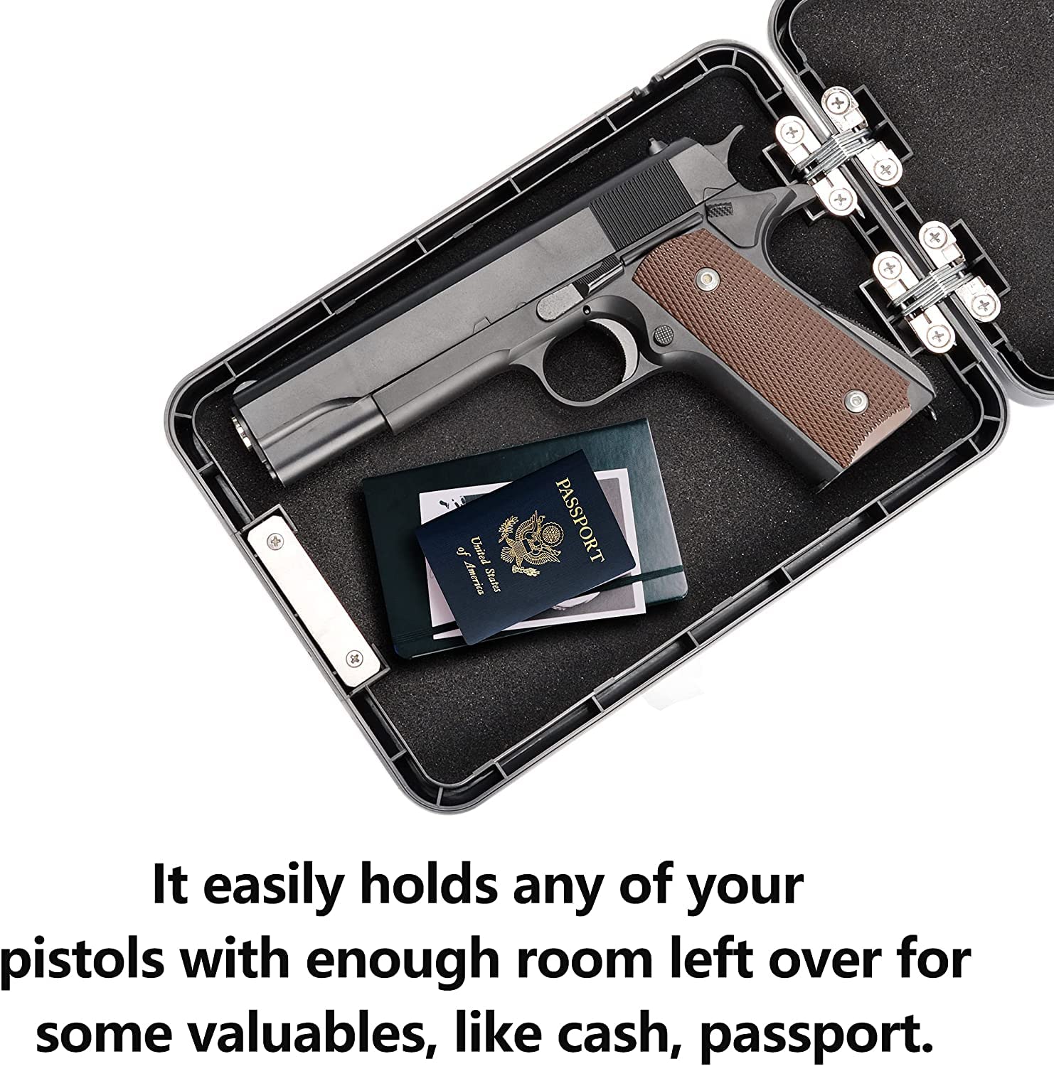 BOOSTEADY Caja Fuerte Pequeña con Cerradura de Combinación para Pistolas