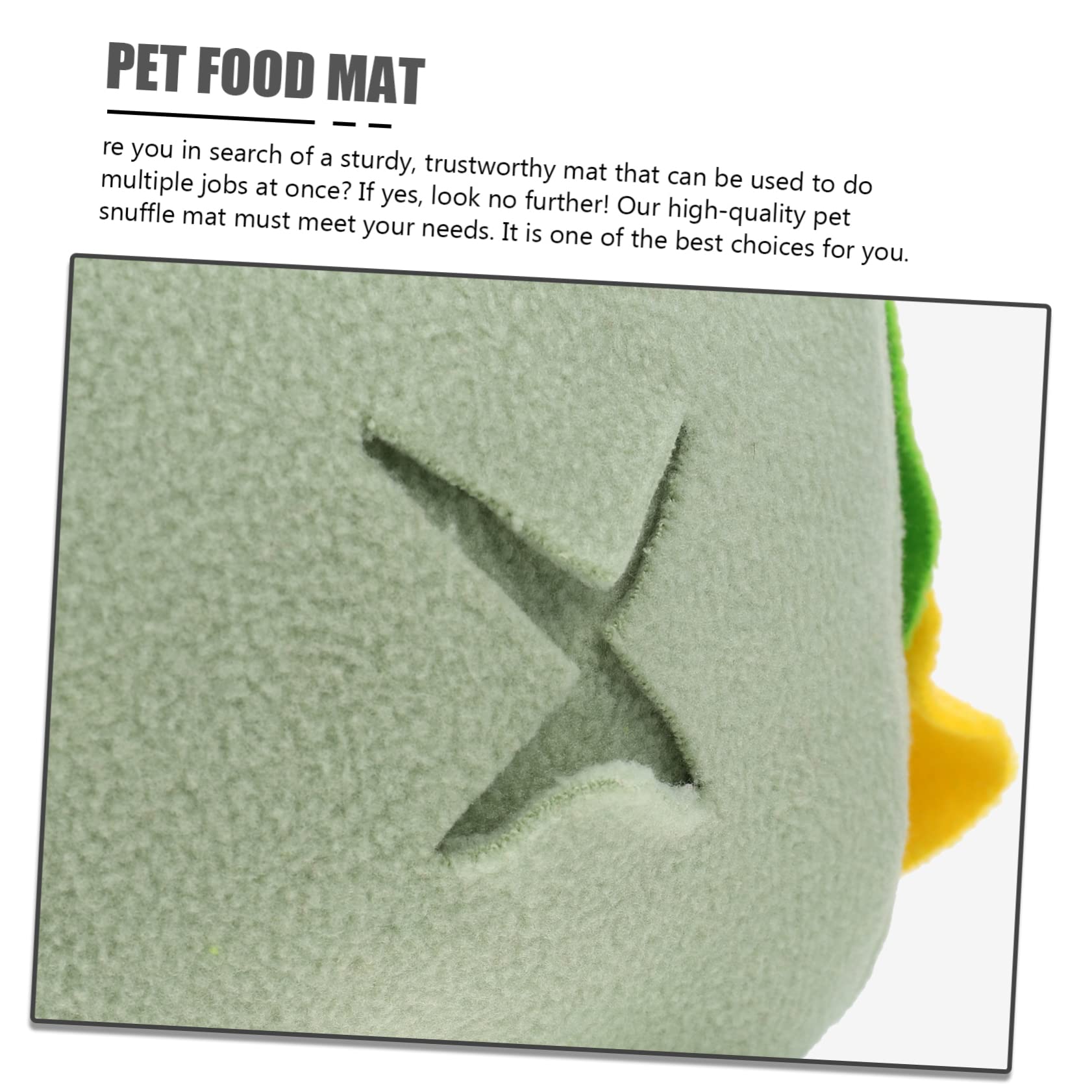 Housoutil 3pezzi Palla Per Cani Snuffle Giocattolo Per Foraging e Addestramento Mat Per Sniffing Con Dispersione Di Cibo Stimola Attività Fisica e Mentale Fresh