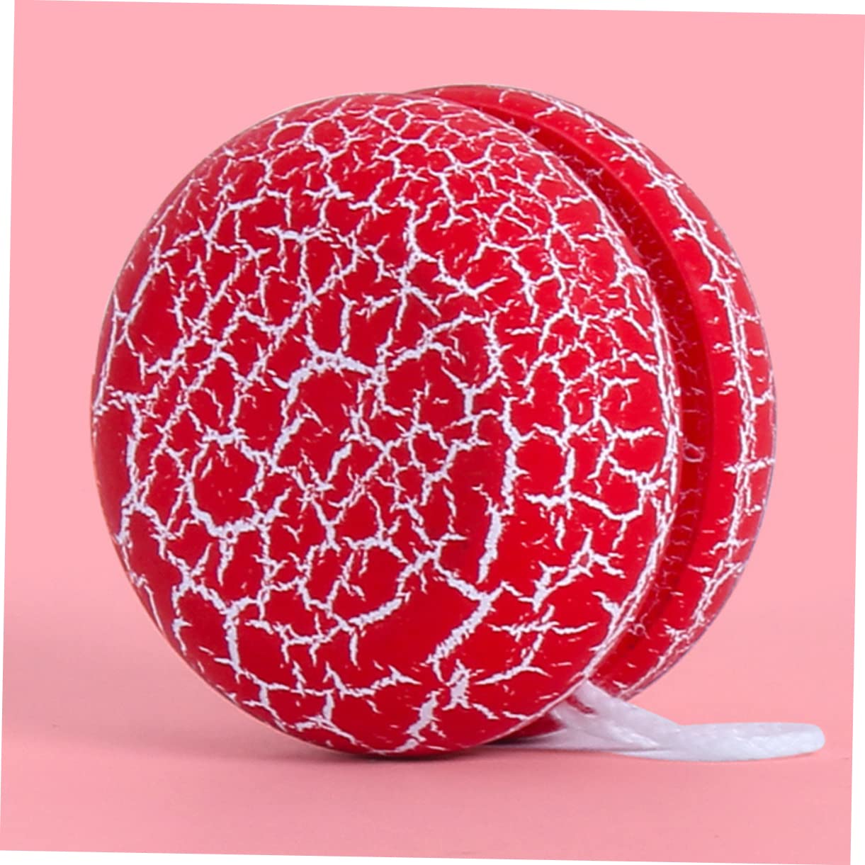BESPORTBLE 1pc Wooden Yoyo for Boys and Girls Small Yoyo for Toddler Boys and Girls Toy Colorful Crack Design