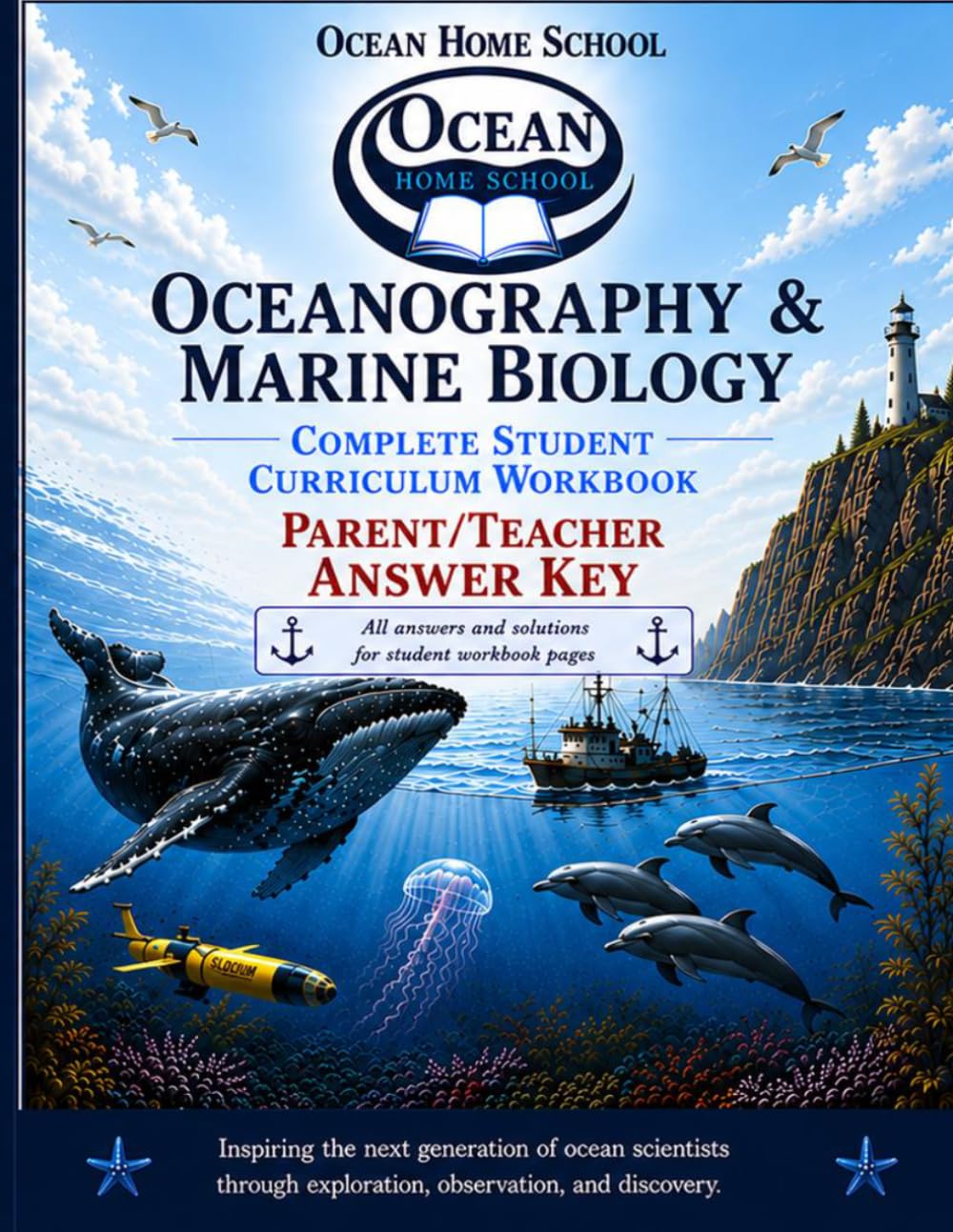Oceanography & Marine Biology: Complete Parent & Teacher Answer Key: The Official Answer Key Companion for the OceanHomeSchool.com 15-Week Video Course (OceanHomeSchool.com Workbooks)
