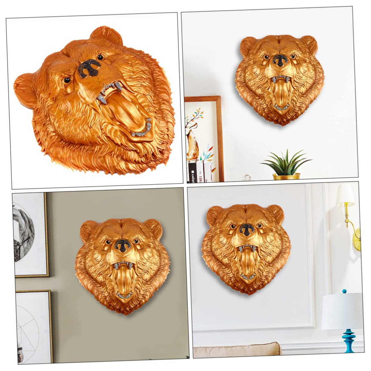 Housoutil Stampo in Silicone a Forma di Testa D'orso, Facile da Sformare, Interno Liscio, per Decorazioni da Tavolo e Progetti Fai da Te
