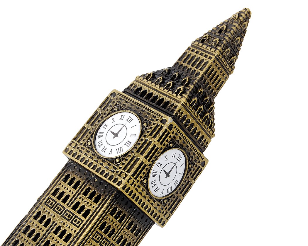 DS Styles, statua decorativa metallica, modellino della torre del Big Ben, metallo, 23.5cm