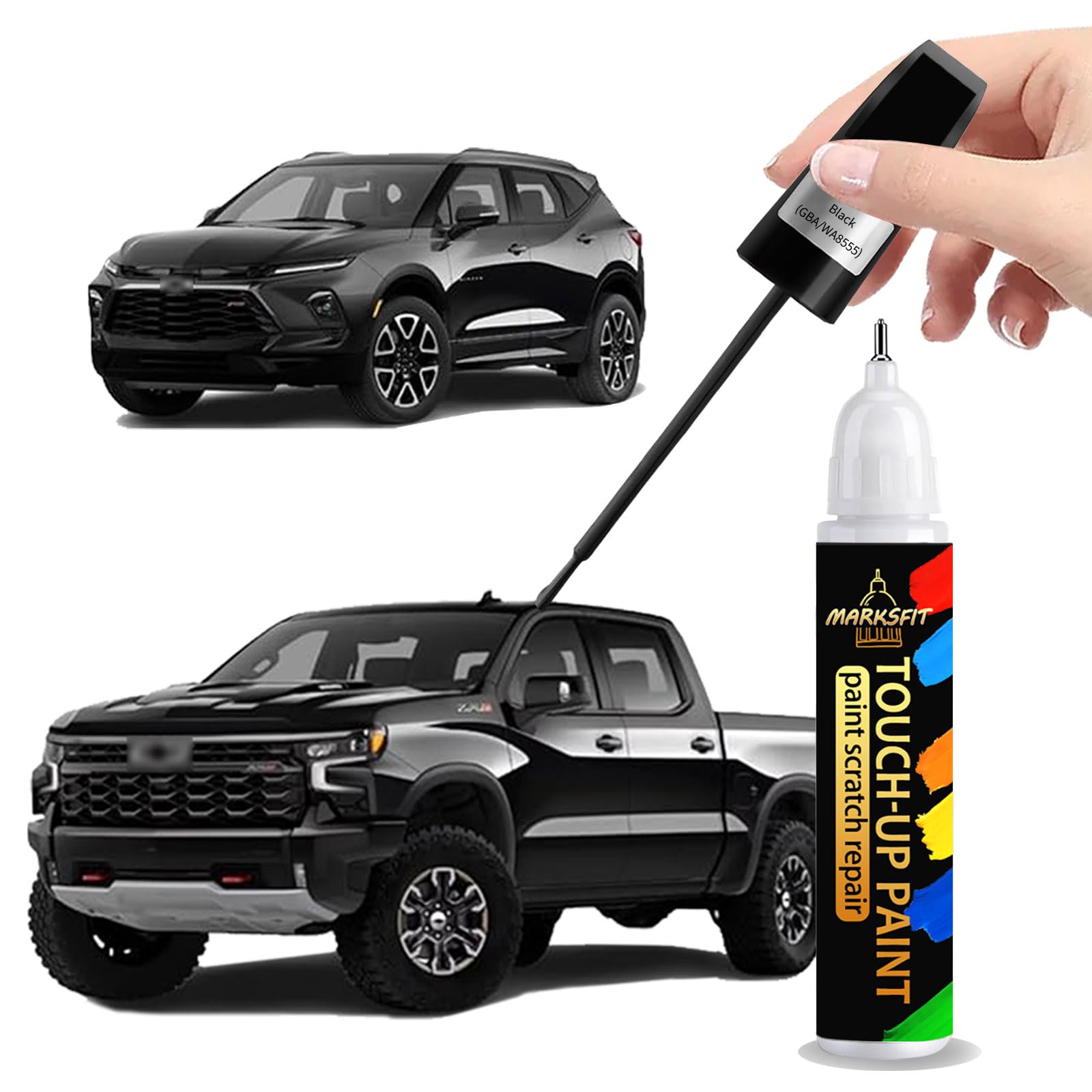 Marksfit Black GBA/WA8555 Touch Up Paint Pen Compatible with Chevrolet