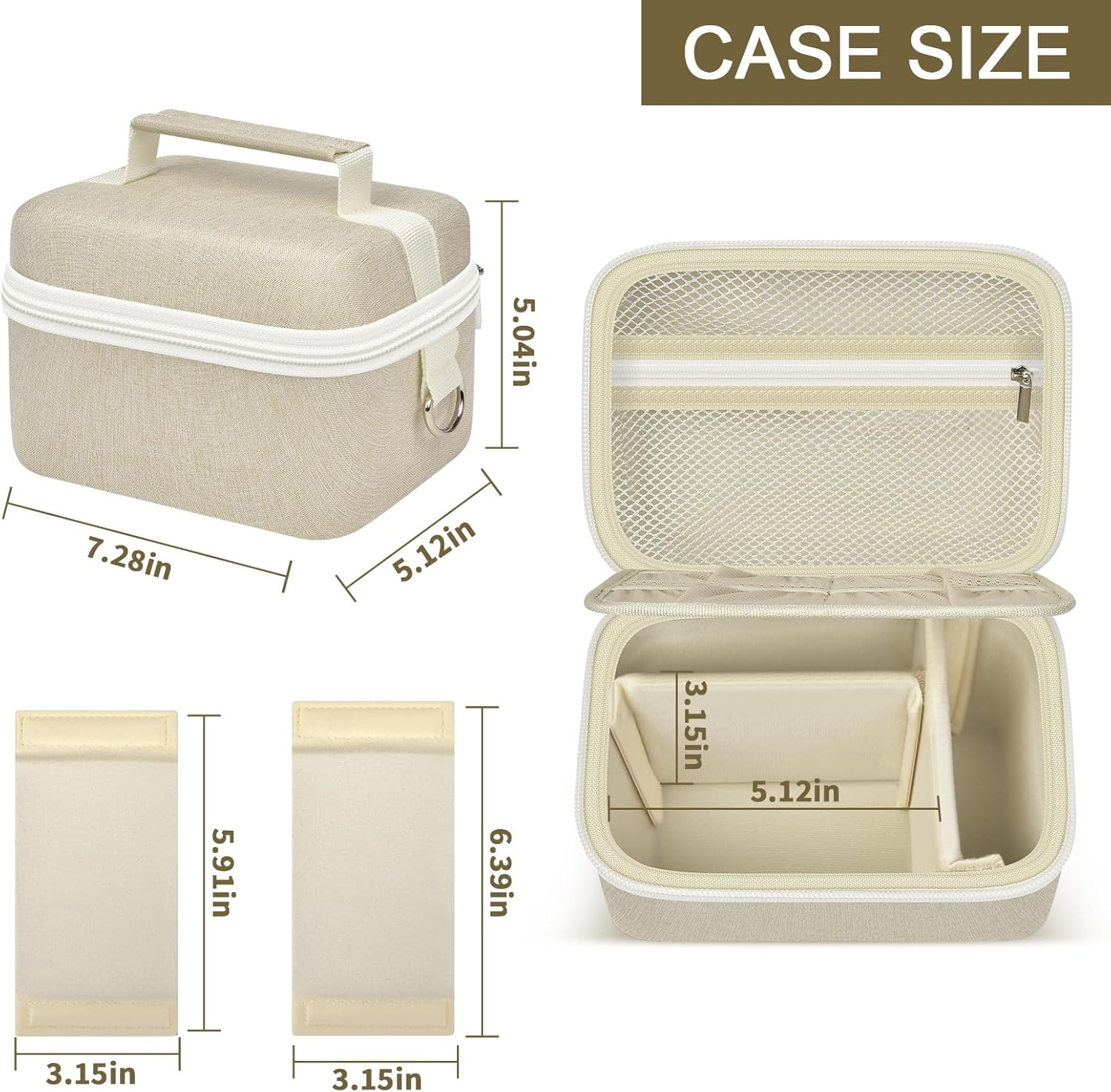 ANKHOH Vlogging Camera Case for Duluvulu/for Zostuic/for YIGLLO/for Gavonde/for Canon/for Kodak Pixpro Digital 4K 5K Camera Carrying Travel Bag for SD Cards, Accessories(Box Only)(White) - Image 5