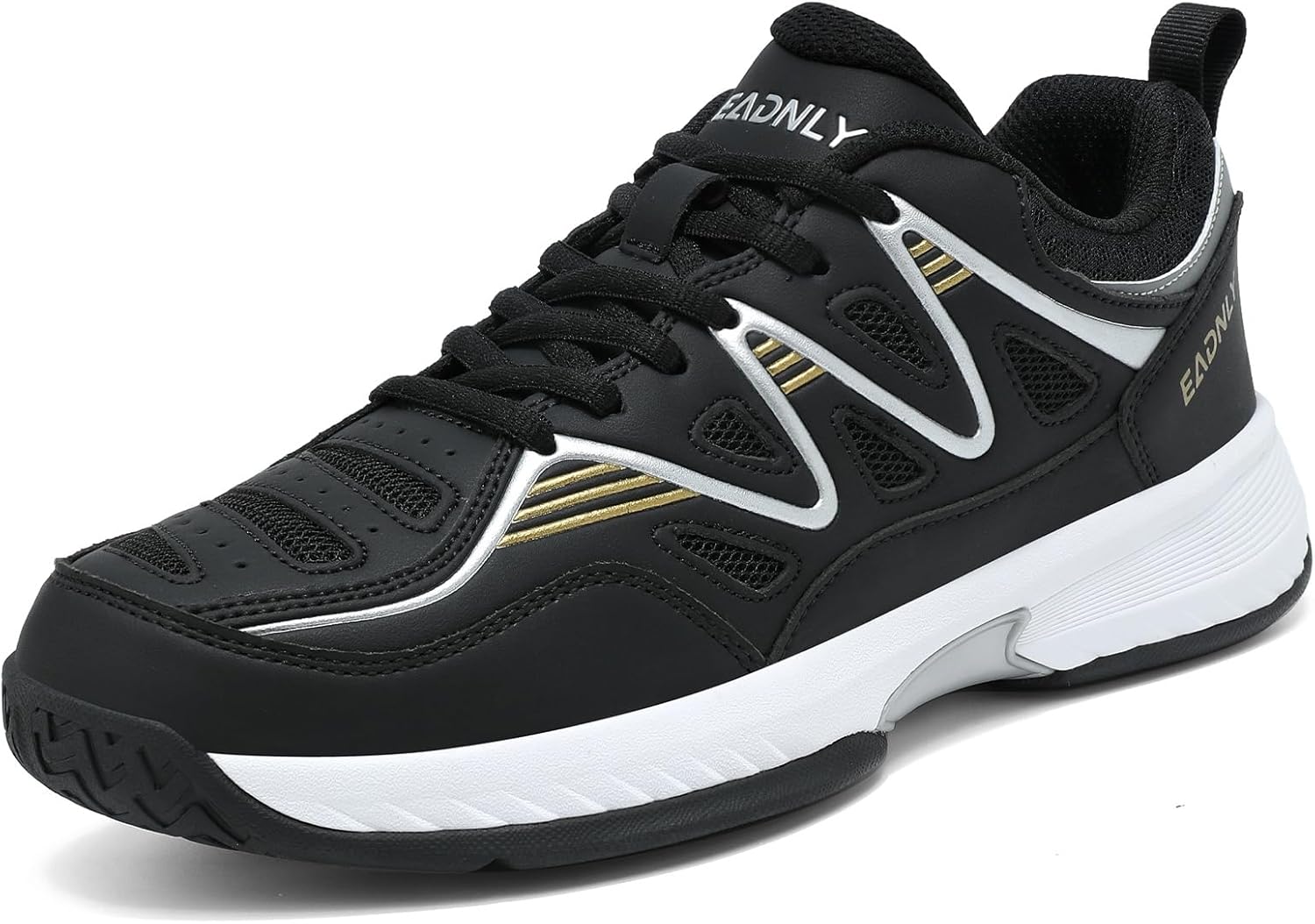 Mens Tennis Shoes Extra Wide Pickleball Shoes for Men Lightweight Non Slip Sneakers All Court