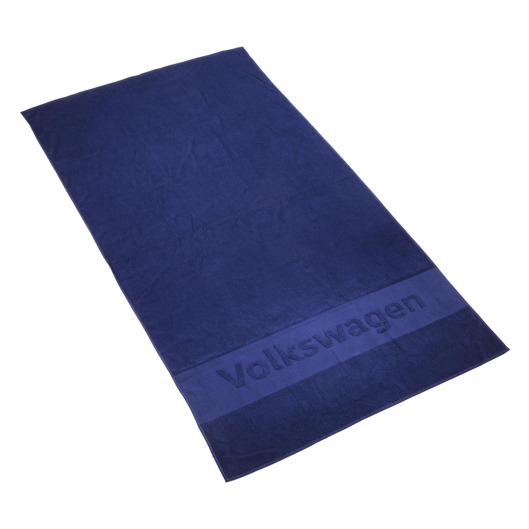 Volkswagen 330084501287 Serviette de Bain ou de Plage Bleu avec Inscription 180 x 100 cm