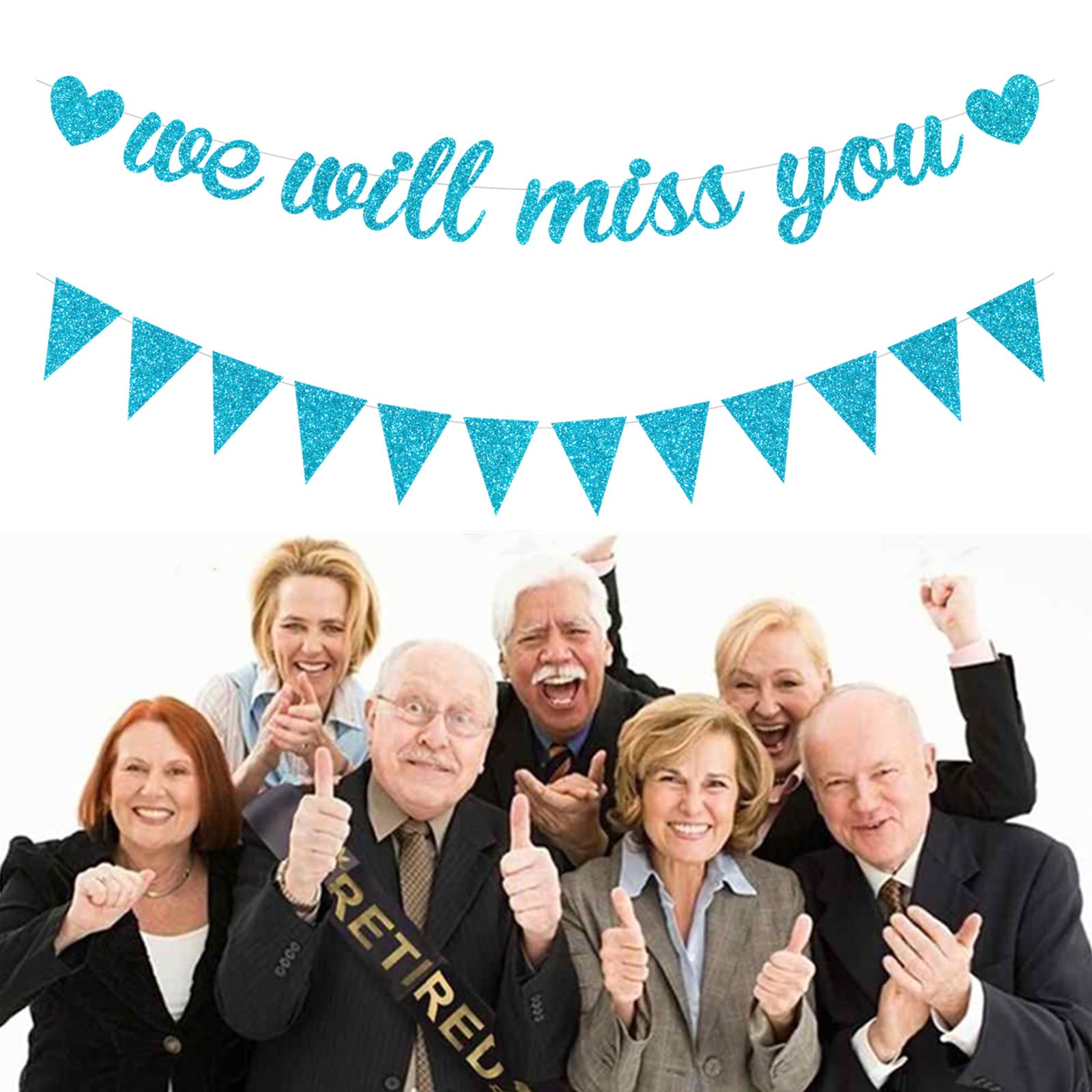 Wir Werden Dich Vermissen Deko HOWAF Abschiedsparty Deko, We Will Iss You  Banner Wir Werden Dich Good Bye, image size:1600x1600