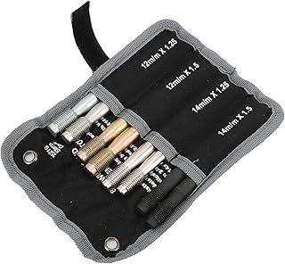 Wheel Alignment Pin, 8pcs Wheel Stud Alignment Pin Steel Alloy Fixing Positioning Tools M14x1.5/1.25 M12x1.5/1.25 Set 8pcs Car M14x1.5 1.25 M12x1.5 for Most Autos