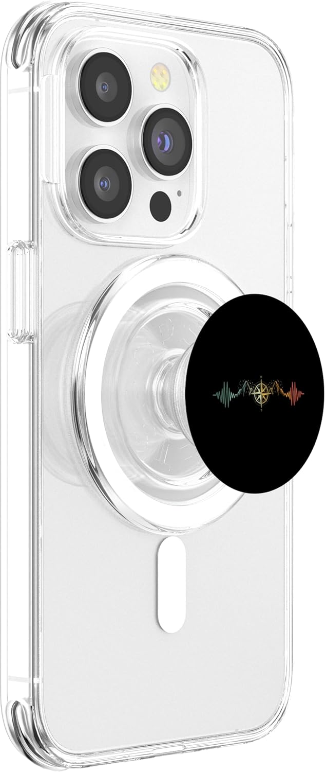 Compass Heartbeat Hiker Trek Outdoor Mountain Climbing PopSockets PopGrip for MagSafe