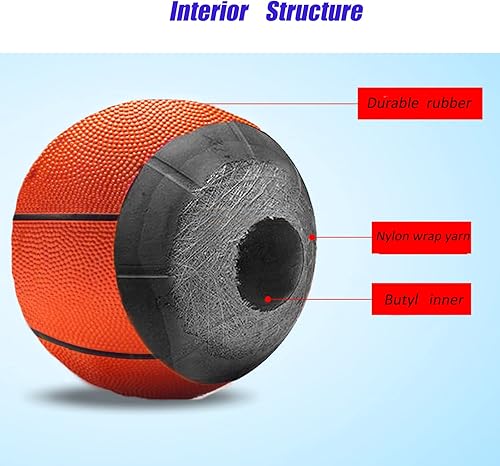Miniatura 3 de Rubber Basketball Size 3,5 Youth Practice Training Outdoor and Indoor Ball for School Students Boys Girls Sports Game Play Not Official Competition