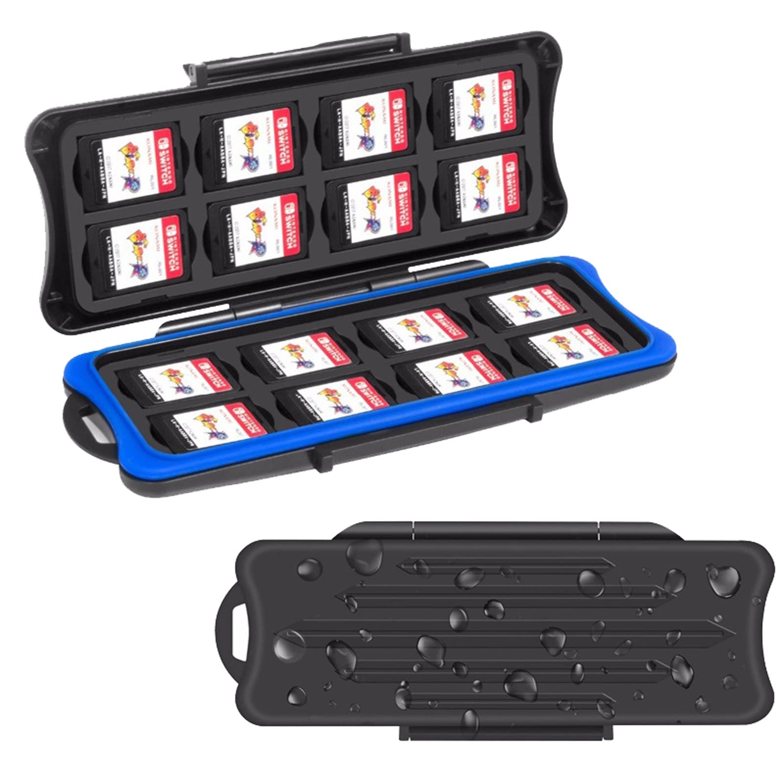 TX GIRL Game Card Storage Box With 16 Game Card Slots And 16 Micro SD Card Holders For NS Switch Waterproof Cartridges (Size : 16 Game Card Slots)