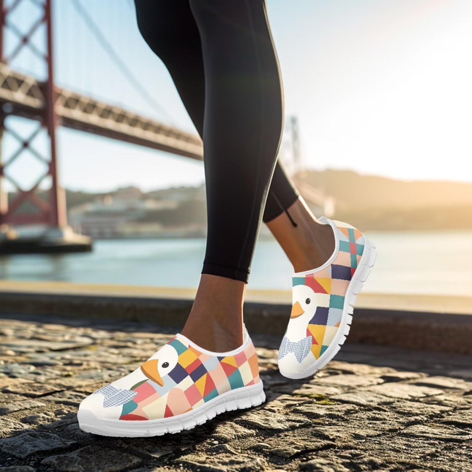 Scarpe da passeggio da donna senza lacci, traspiranti, antiscivolo, con supporto ad arco, scarpe da ginnastica, mocassini, viaggi, feste, tennis, case, suola bianca