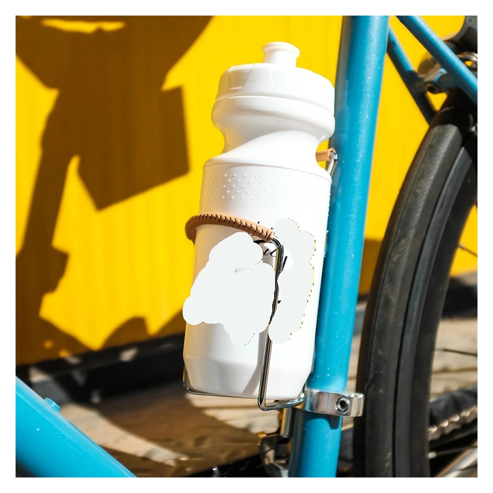 Generico Bici da Turismo da Viaggio Portabottiglie for Bicicletta Semplice retrò Portaborraccia in Pelle antiusura Gabbia for Tazza d'Acqua Bikepacking Accessori for Biciclette