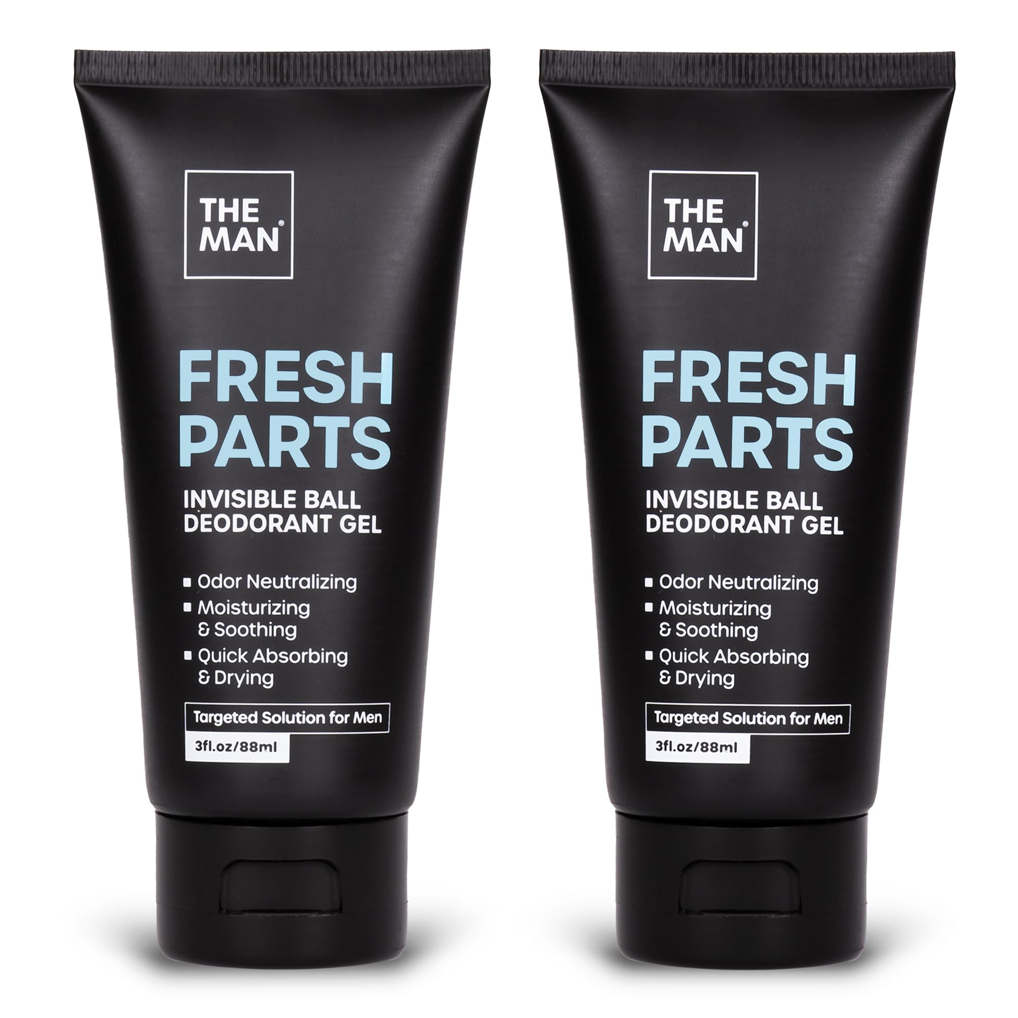The Man Fresh Parts-Invisible Ball Deodorant Gel-Odor Control & Intimate Hygiene for Men-Quick Drying Balls, Crotch & Groin Gel-No Sticky or Powdery