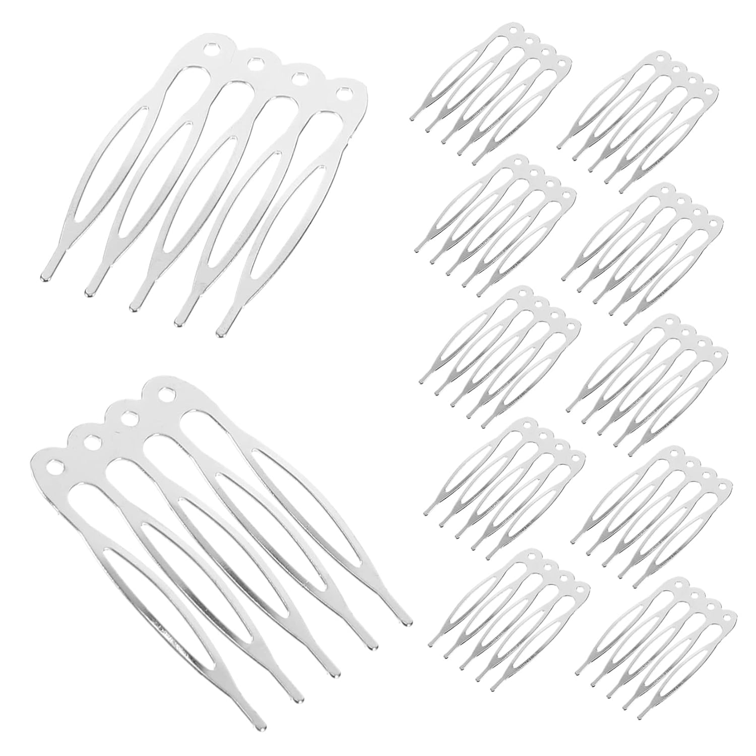 150pcs Wedding Hair Combs for Women Decorative French Side Combs Teeth Bridal Hair Accessories for Curly Straight