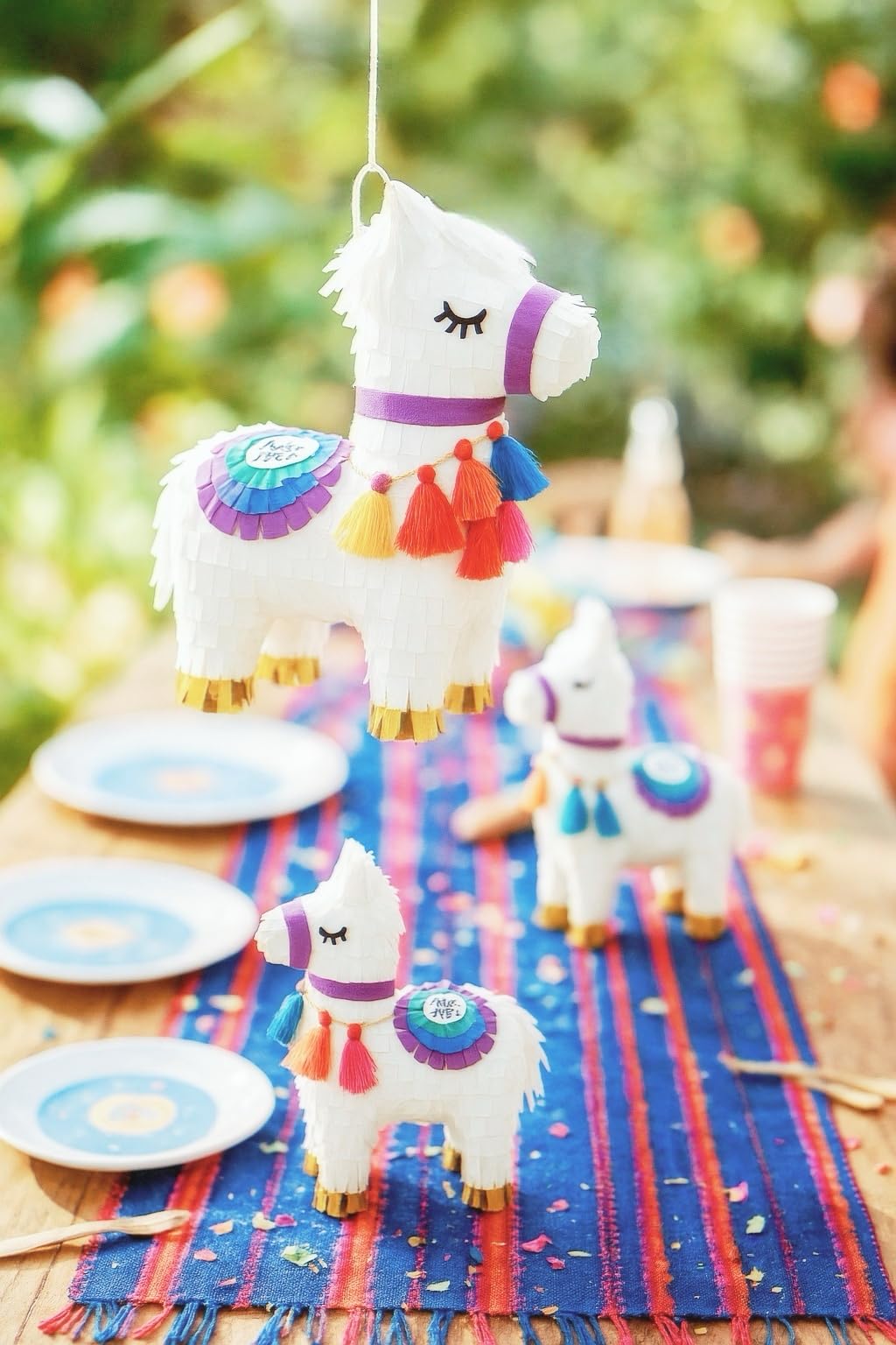 GIFTEXPRESS 6-Pack 8"x6" Mini Llama Pinatas- Small Birthday Party Favors, Cinco de Mayo, Fiesta, Gender Reveal, Taco Tuesday, Table Centerpieces, Classroom Decor, Mexican Fiesta Party Decoration