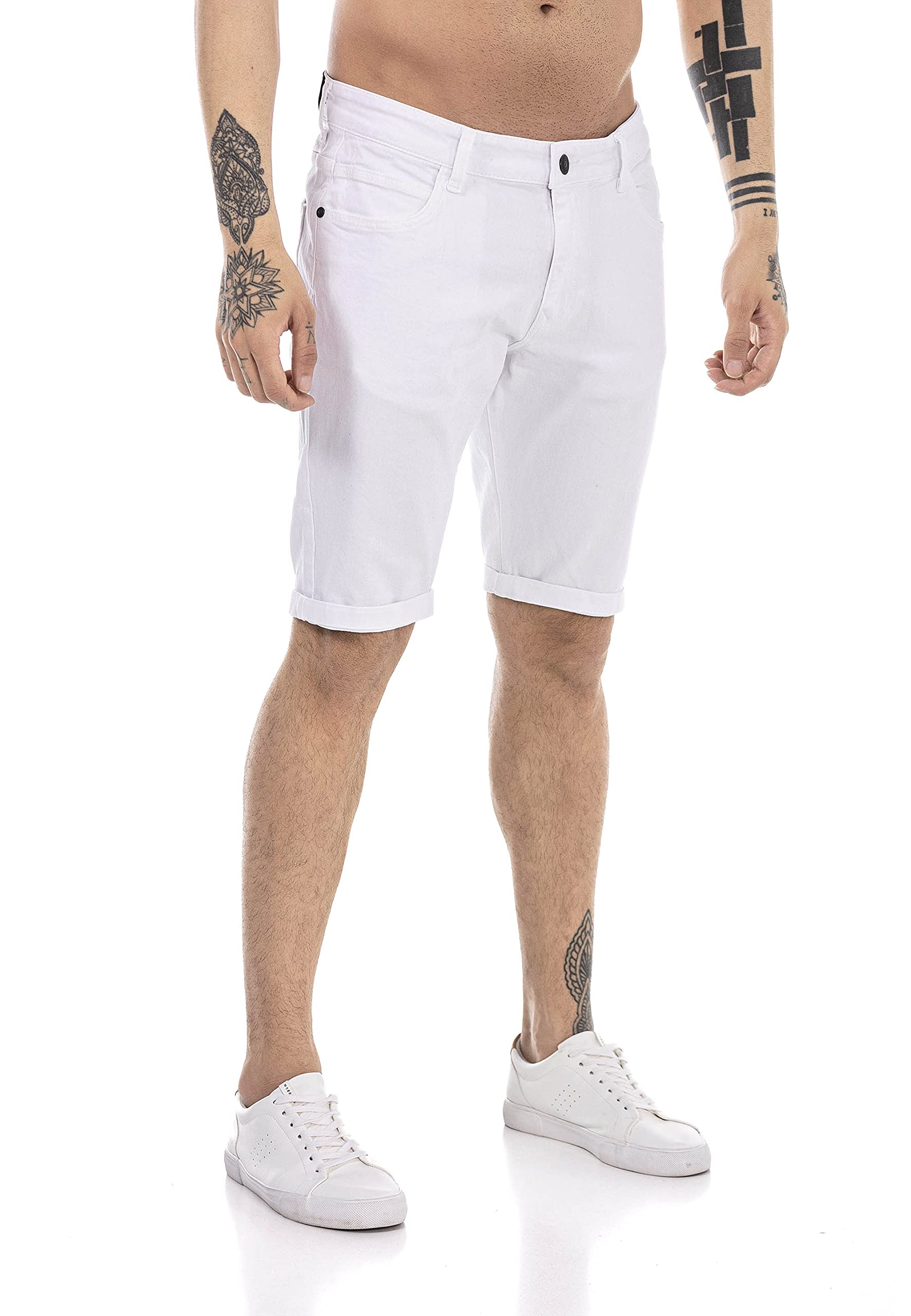 RED BRIDGE Vaqueros Cortos para Hombre Jeans Shorts Denim Estilo Chino