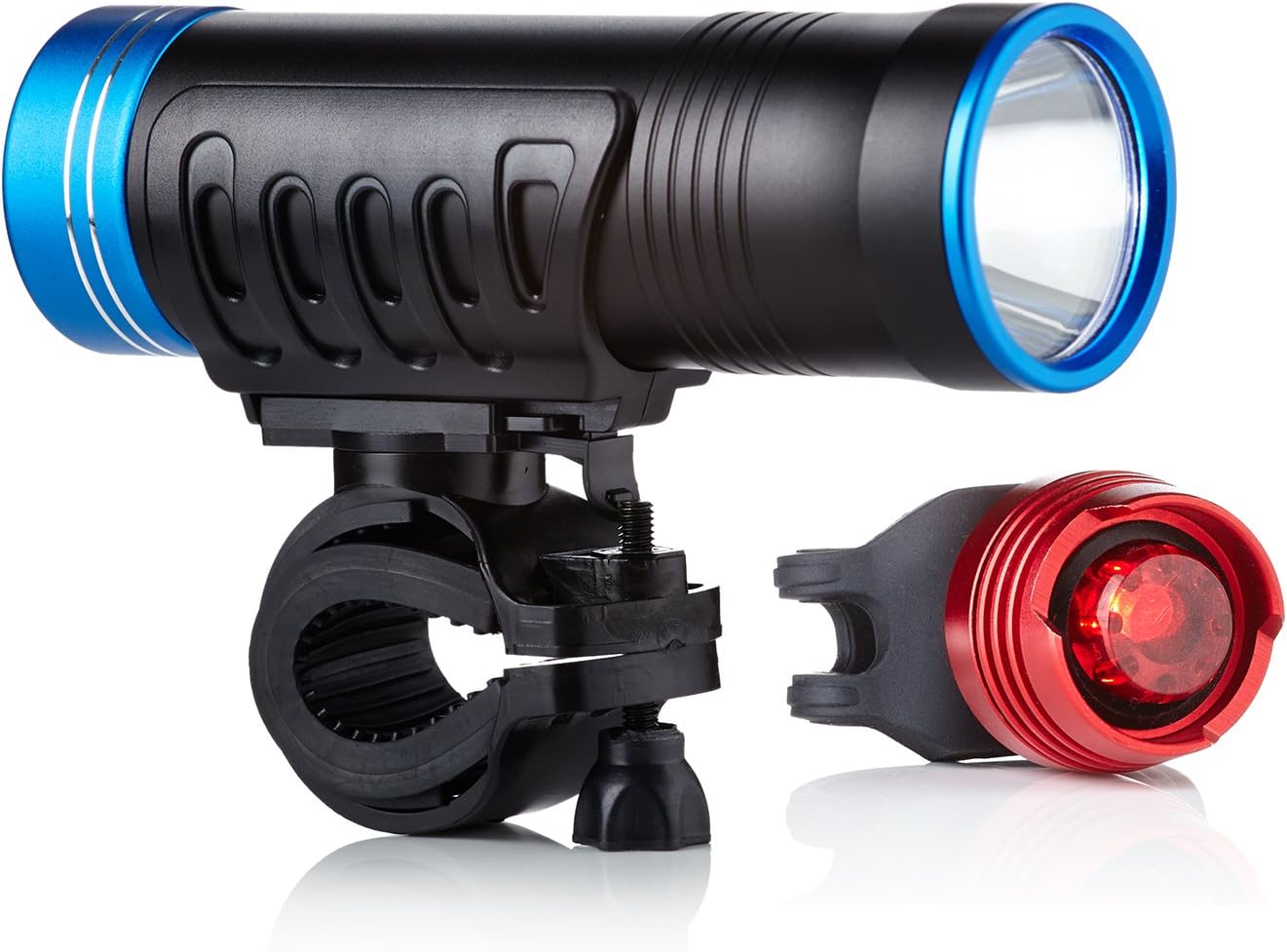 Bike Lights LED VIVID XVI Light. 200 Lumens Bright, Easy to Fit LED Bicycle Lights. Front and Back
