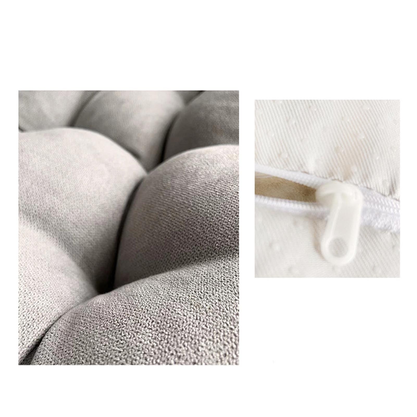 Coussin De Balancelle en Macramé, Coussin De Chaise Longue en Corde Suspendue, Coussin De Siège en Osier Et Rotin pour Chambre Véranda Terrasse Jardin(Yellow)