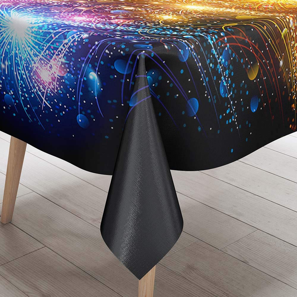 FANSU Nappe Rectangulaire, Cuisine Nappe De Table Imperméable Anti Tache Résistant Lavable Et Facile D?Entretien Nappe Pour Fête Restaurant Jardin Décoration (Blanc Zèbre,140x200cm