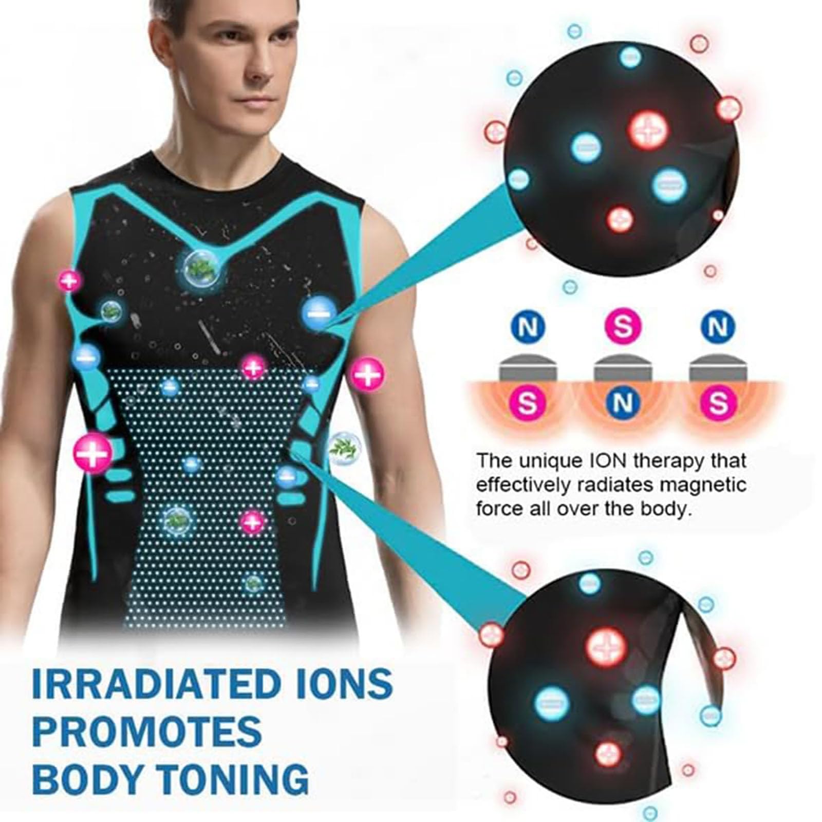 Aktivheld Abnehmweste, Vitalvest Abnehmweste, Vitalvest Slimming Vest, 2024 New Version Ionic Shaping Vest For Men