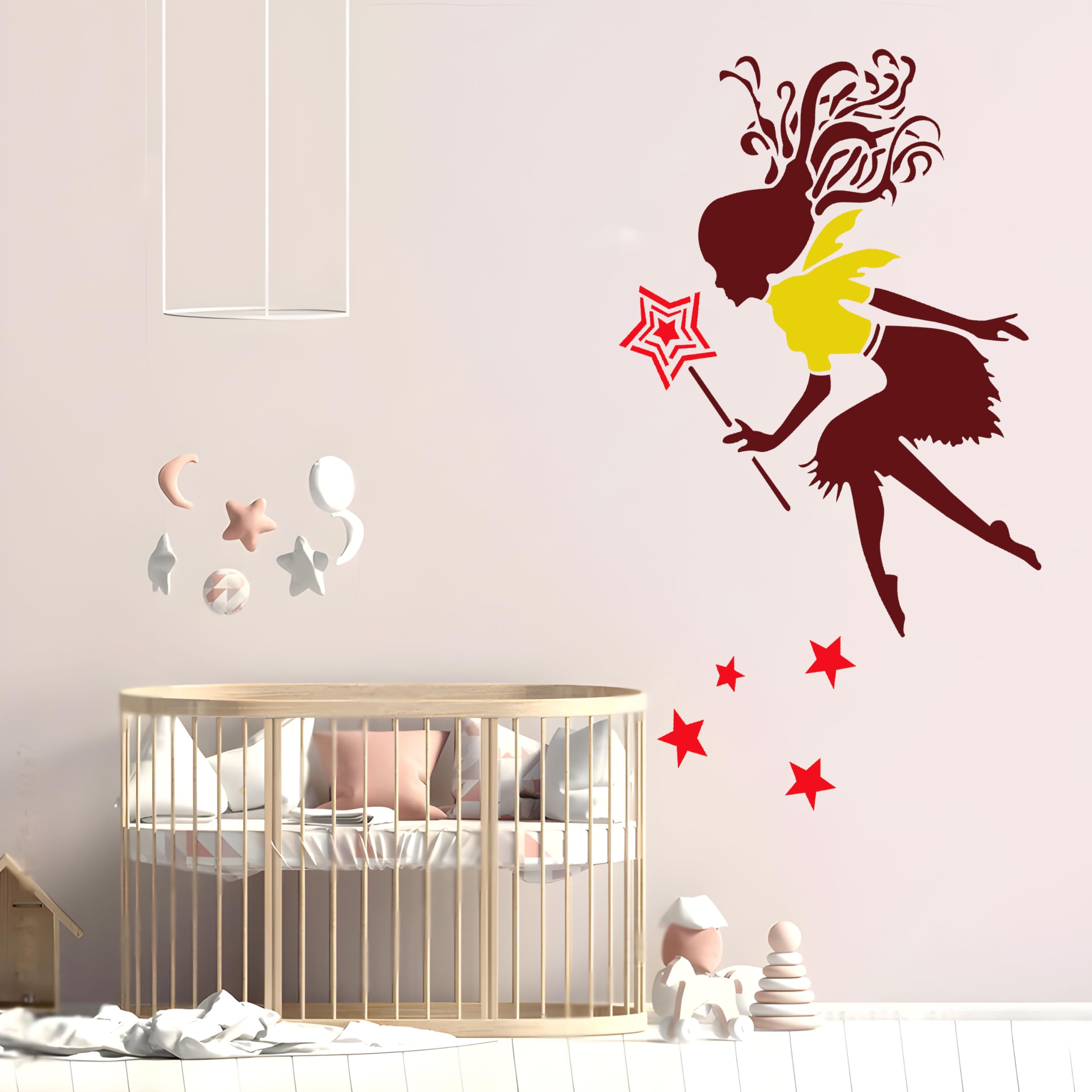 StenCart Stencil for Wall Painting Home Fairy Girl Reusable Wall Stencil Design for Wall Decoration(16inch x 24inch)–DIY Reusable Design Suitable for Home & Office (Pack of 1, (STC1624-325)) (B0CR7ZZ8FQ) Amazon Price History, Amazon Price Tracker