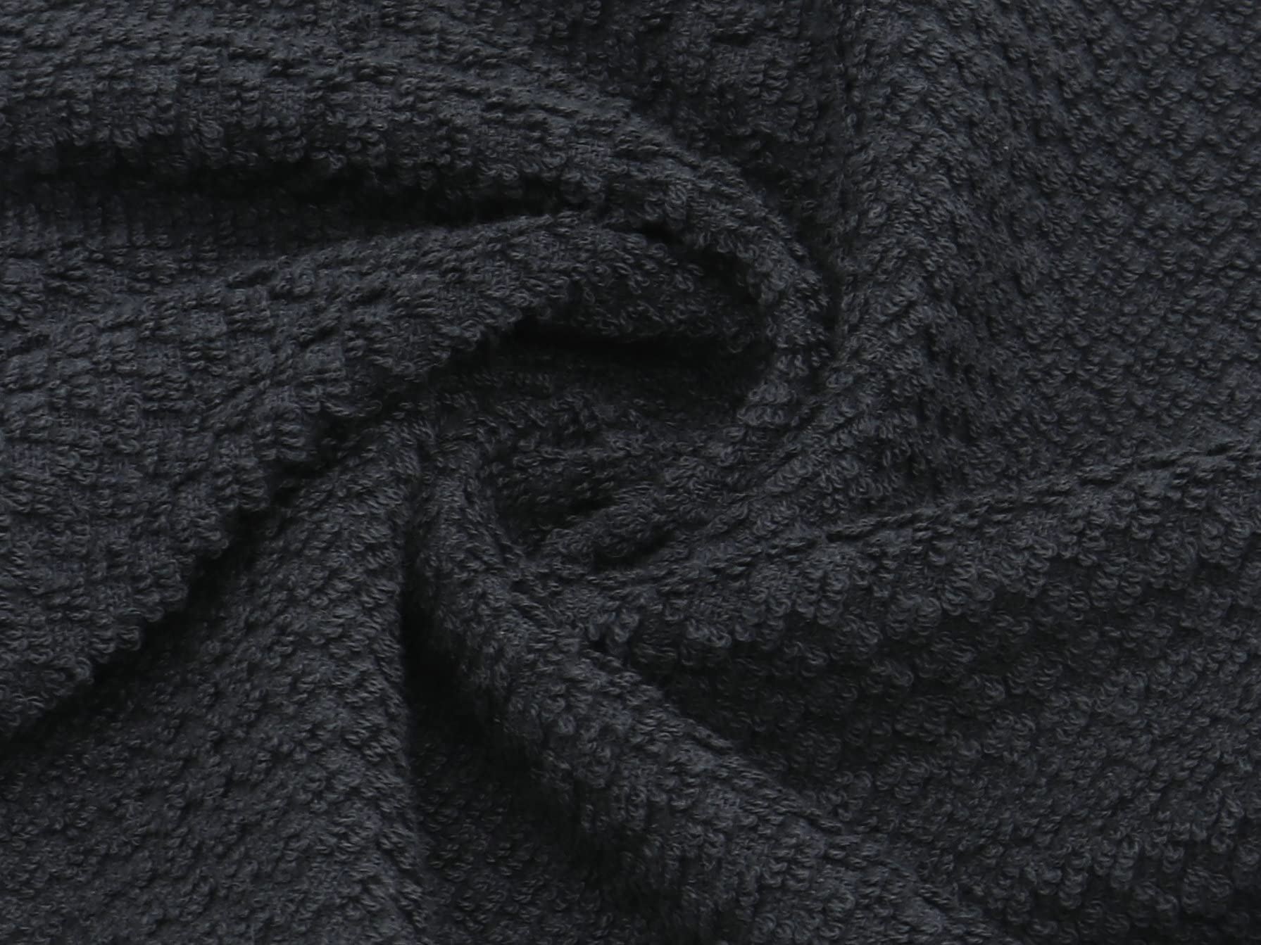 Ściereczki do naczyń z bawełnianej siatki, ściereczki do czyszczenia frotte, 30 x 30 cm, lekkie i miękkie, szybkoschnące ściereczki do naczyń, 8 szt./zestaw (czarno-wielokolorowe)