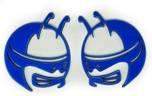 Miniatura 6 de Par de emblemas de cabeza de abeja para Challenger Charger Scat Pack Fender Badge (amarillo)