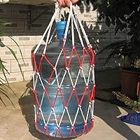 Vista 4 de Paquete de 1 correa Carboy Carrier Carboy con 1 asa Carboy, se adapta a Carboys de 3 a 6 galones (rojo)