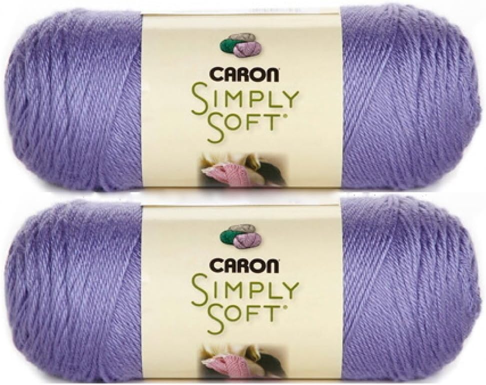 まとめ買い:Caron Simply Soft 毛糸 無地 (ラベンダーブルー)