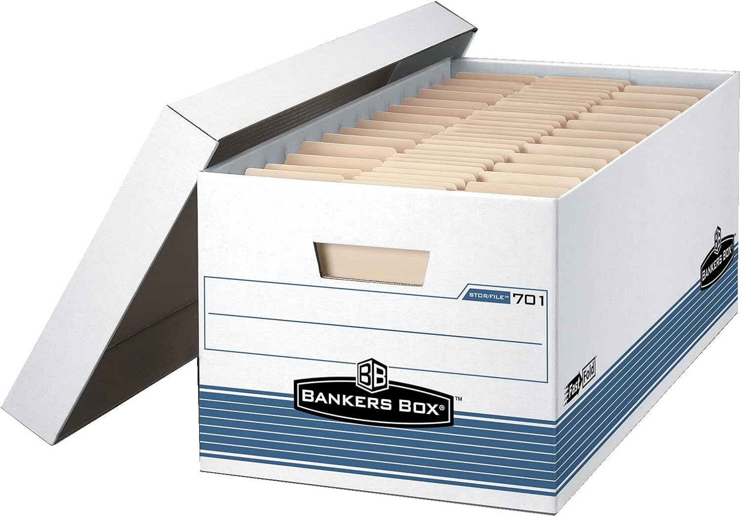 Bankers Box File Storage Box with Lid, Legal Size, 10 x 15